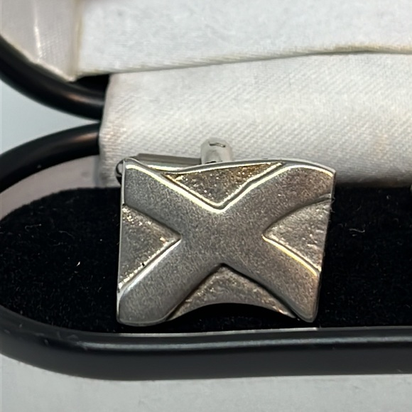 Cuff Links Pewtermill Crafts Scotland with Box EUC - Picture 2 of 5